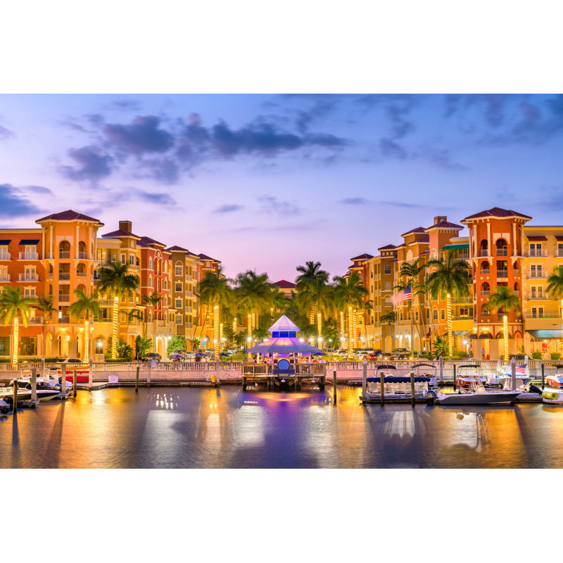 " Naples, Florida Skylinee ", 12" W x 8" H  
