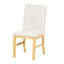 Table de salle à manger 72 po en bois d'hévéa extensible - 6 chaises 12 po