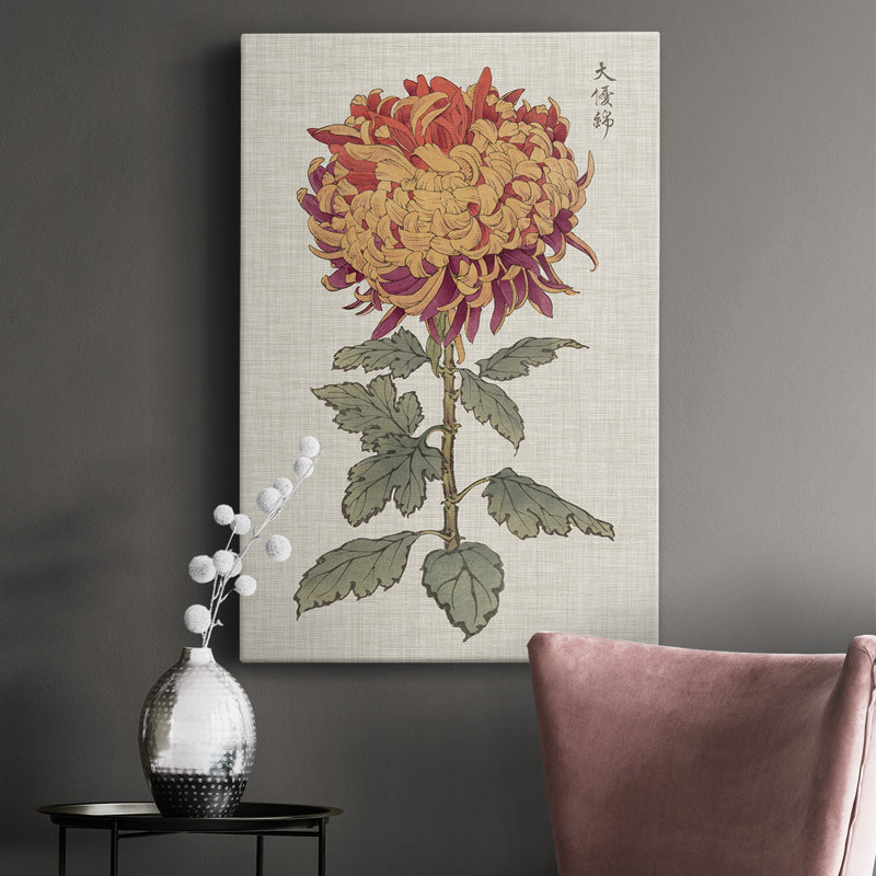 «Vibrant Mums III», impression sur toile tendue, H 18 po x l 12 po x P 1 po
