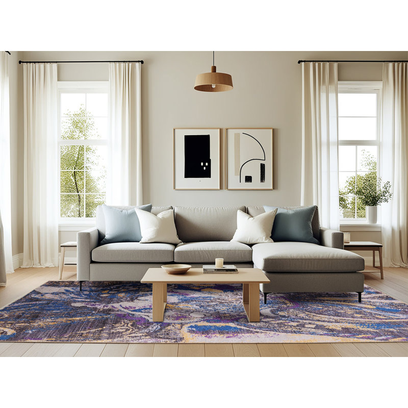 Tapis multicolore Hanlontown, Rectangle 6 pi x 9 pi