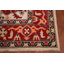 Tapis oriental traditionnel fait à la main en laine rouge 8 x 10