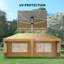 19 Ft. W x 10 Ft. D Steel Soft-top Gazebo