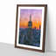 Empire State Building Sunset Framed Print-56852788-56852791