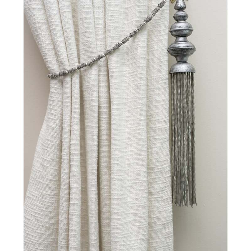 Roxy 3" Drapery Tassel, Silver