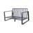 Double Sofa + Rectangular Coffee Table, Cushions-601237374-601237372