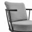 Chaise d'extérieur en osier et aluminium