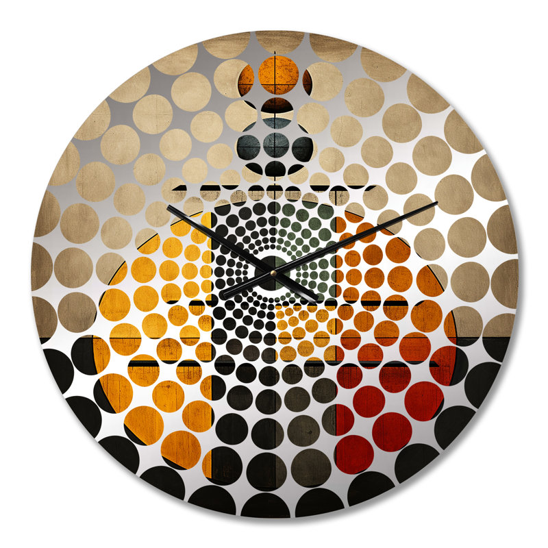 Gerrilynn - Horloge murale géométrique abstraite, Petit