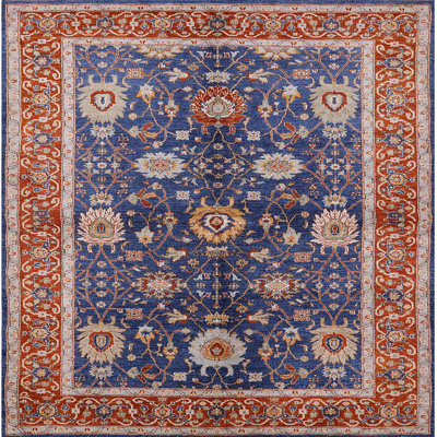 Tapis oriental rouge / bleu Khoyank