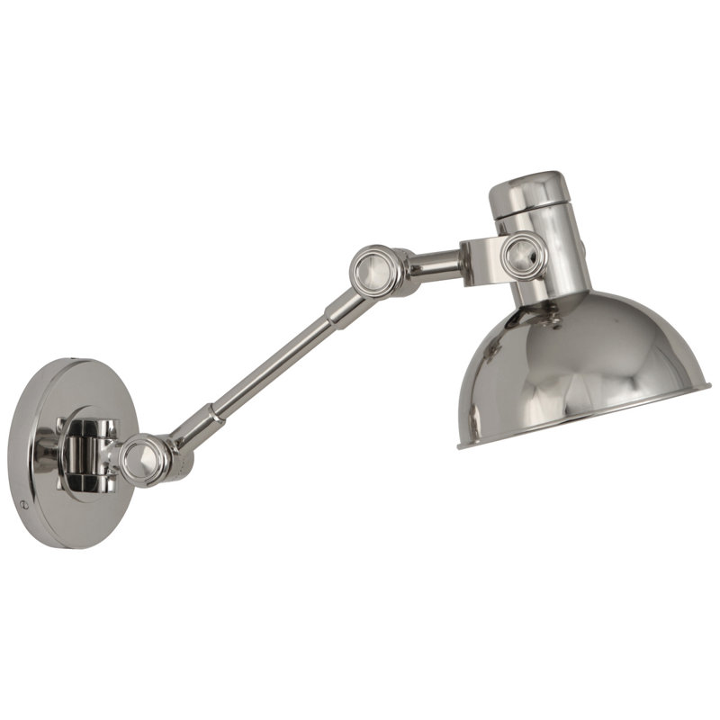 Lampe avec bras pivotant 1 lumière Rico Espinet Scout, Nickel poli