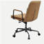 Chaise de bureau pivotante en rhum