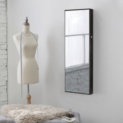 Armoire à bijoux murale avec miroir Eudosia