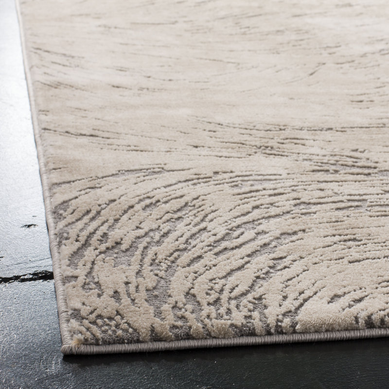Tapis ivoire / gris Wendi, Rectangle 8 pi x 10 pi