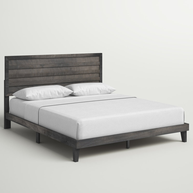 Grimaldo Slat Bed, Queen, Brownish Gray