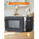 COMMERCIAL CHEF 0.9 Cu Ft Microwave with 10 Power Levels, Push Button Microwave