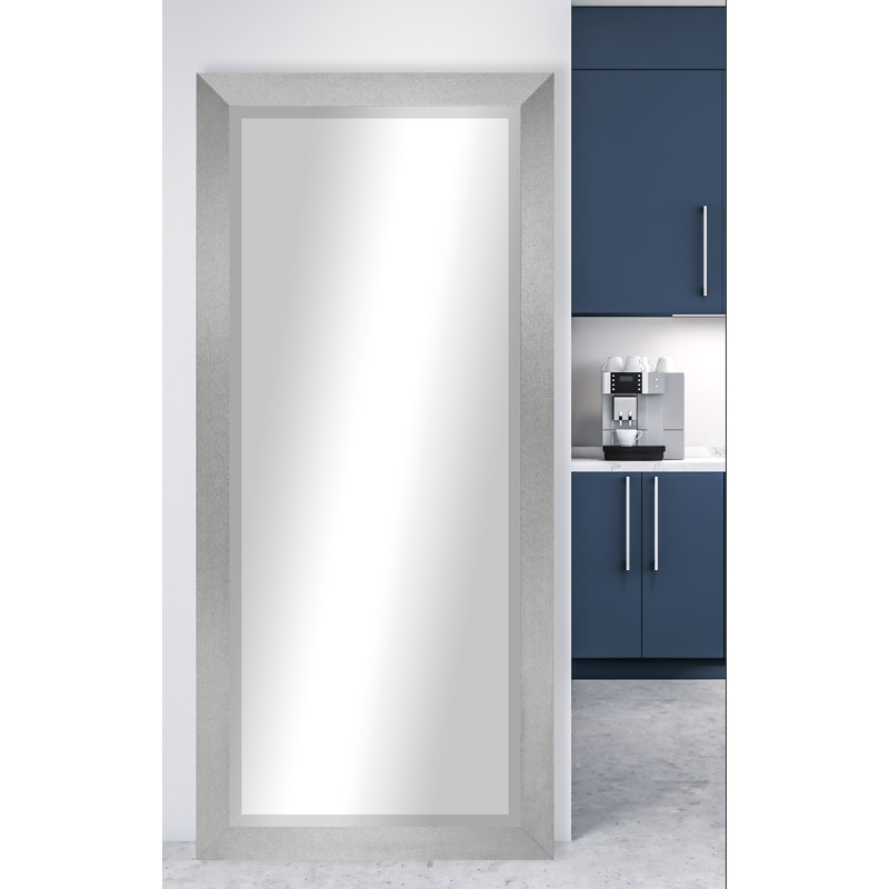 Miroir pleine grandeur Henslee, Platine jade, H 71 po x l 30,5 po