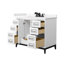 Marlena 42" Freestanding Single Bathroom Vanity with Cultured Marble Top-543189224-566682241-566682303