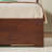 Mid Century Modern Solid Wood Queen Storage Bed With 2 Drawers-1491850539