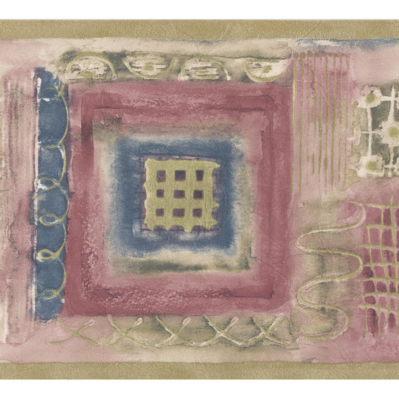 Bordure de papier peint à forme carrée L 15 pi x l 7 po