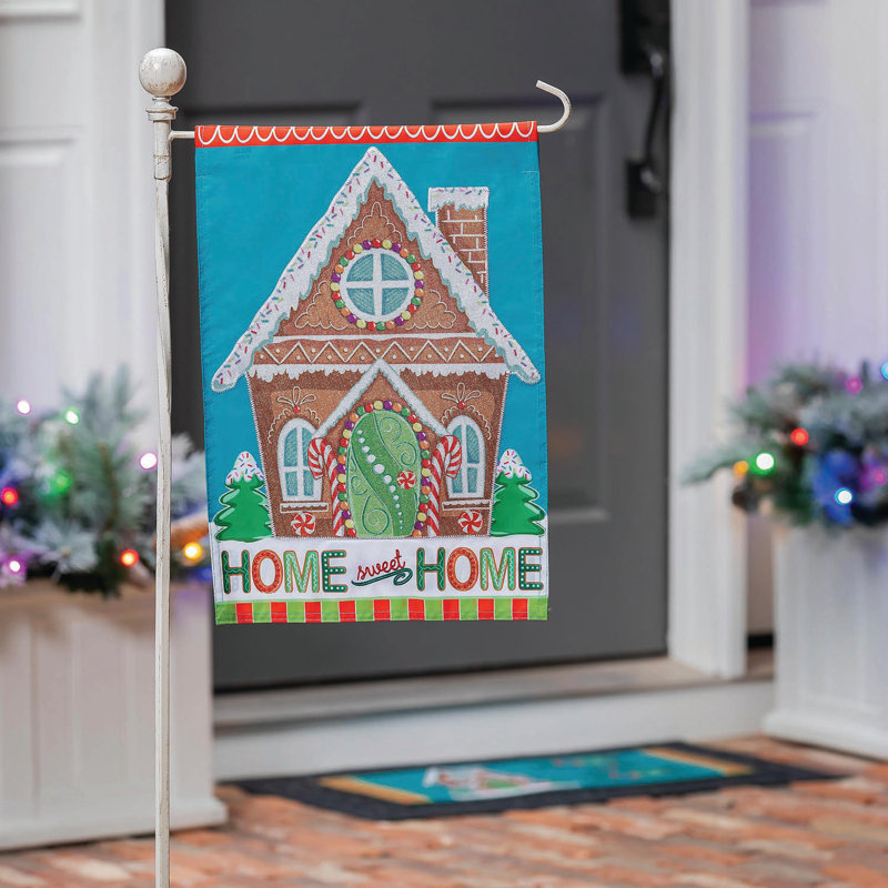 Drapeau de jardin Gingerbread Home Sweet Home