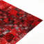 Tapis en cuir rouge à imprimé léopard avec motif animalier audacieux pour un style rustique et luxueux