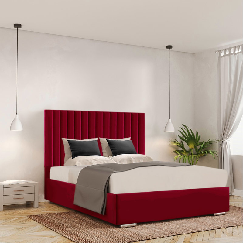 Ayreanna Upholstered Ottoman Storage Bed, Charcoal, Kingsize (5')