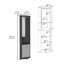 Rangement d'angle 74 po H