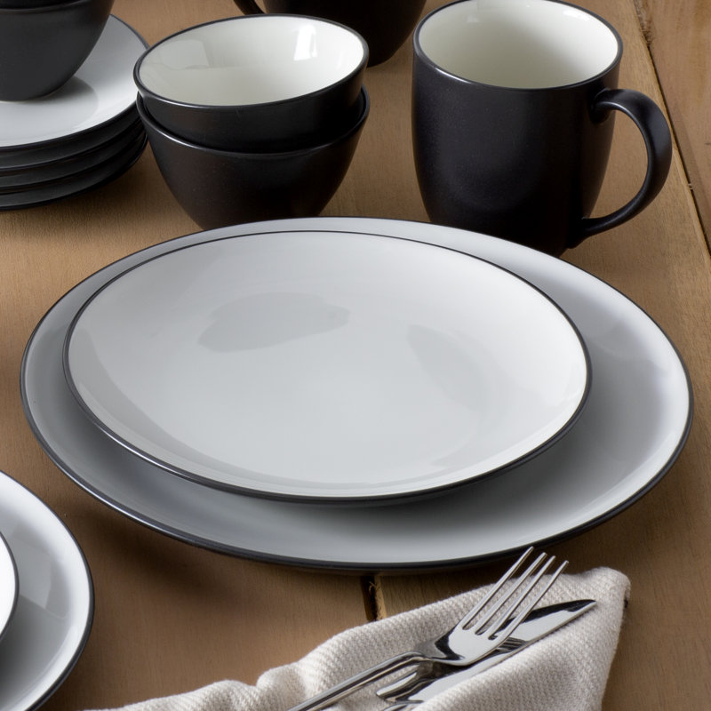 Noritake Colorwave Coupe Dinner Plates, 10-1/2", Graphite