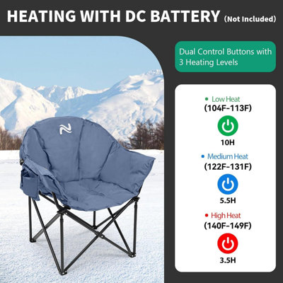 Fauteuil de camping chauffant Nobuyasu