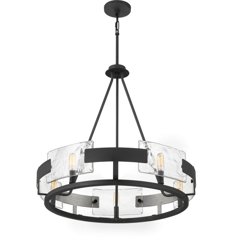 Kraatz 5 - Light Dimmable Wagon Wheel Chandelier