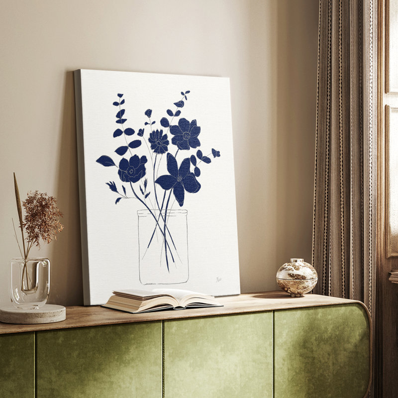 Indigo croquis I - galerie sur mesure, H 18 po x l 12 po