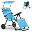Chariot de plage pliable Shalica - 2in1 tours de chariot de plage en chaise de plage - 8 po-1065534990