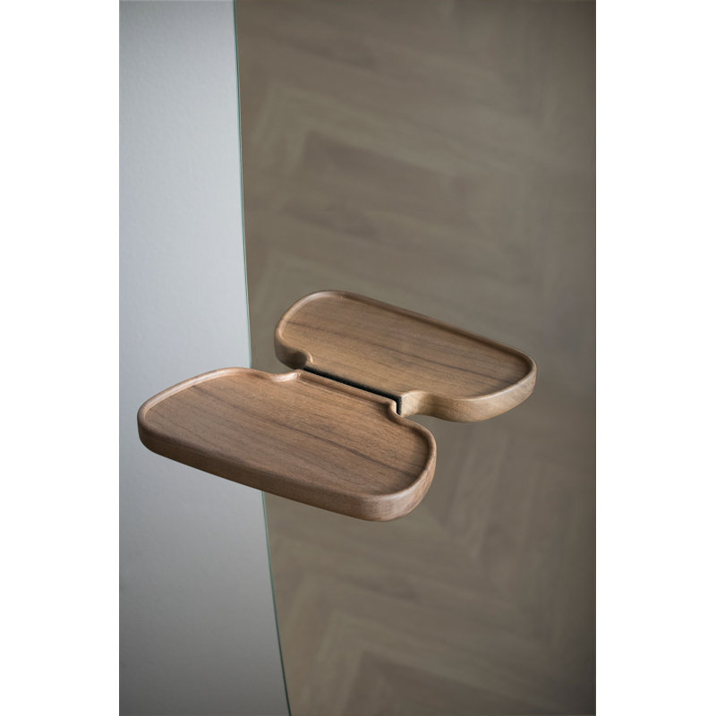 Elongated Mirror, Brown/Gray