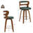Deshunda Swivel Upholstered Counter Stool with Solid + Manufactured Wood Frame-905599450