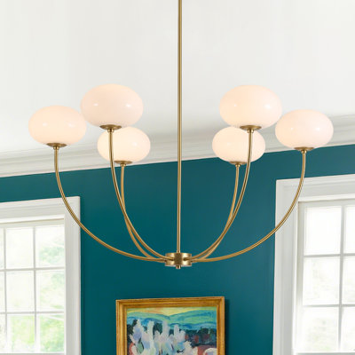 Lustre 6 lumières Glam