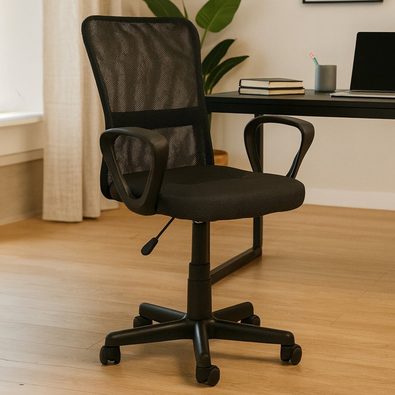 Mesh Desk Chair, Dark Grey