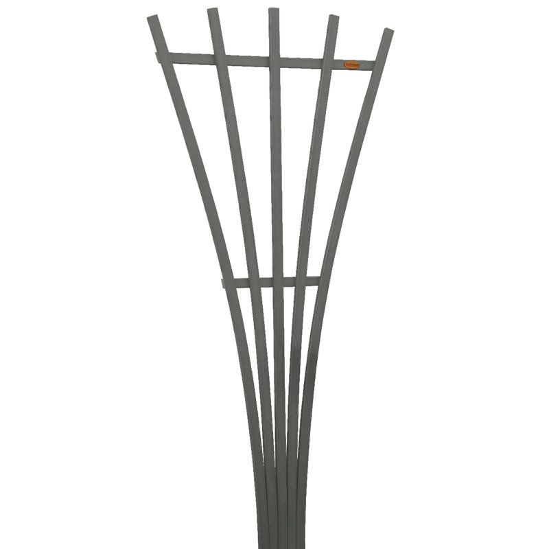 Treillis en plastique en forme d'éventail H 72 po x l 30 po Algunde, Teck côtier