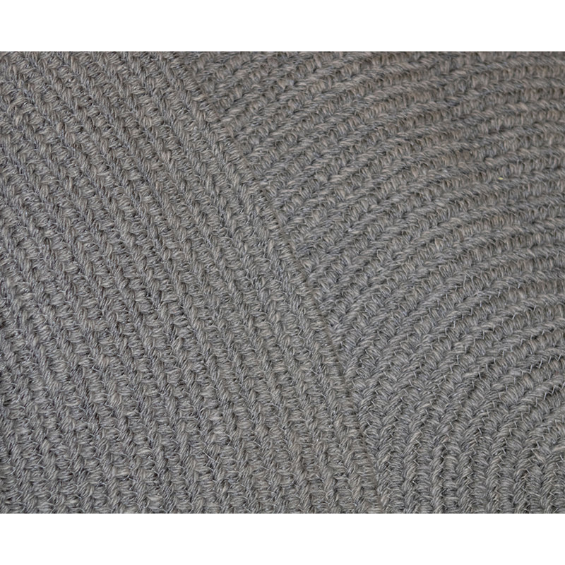 Hand Knotted Wool Area Rug in Gray