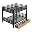 Metal Convertible Bunk Bed With 2 Drawers