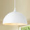 Luminaire suspendu en dôme industriel 11,81 po à 1 lumière avec abat-jour en métal pour îlot de cuisine Danialah