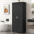 Storage Cabinet With Two Doors For Bathroom, Office, Adjustable Shelf, MDF Board, Black