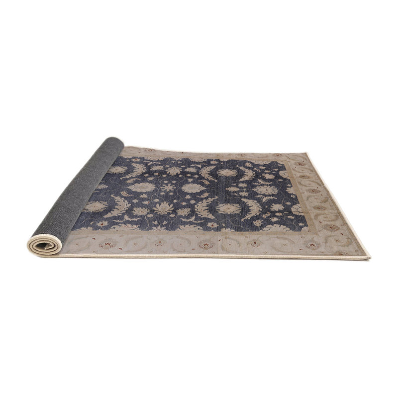 Tapis bleu / beige Mo, Rond 6 pi