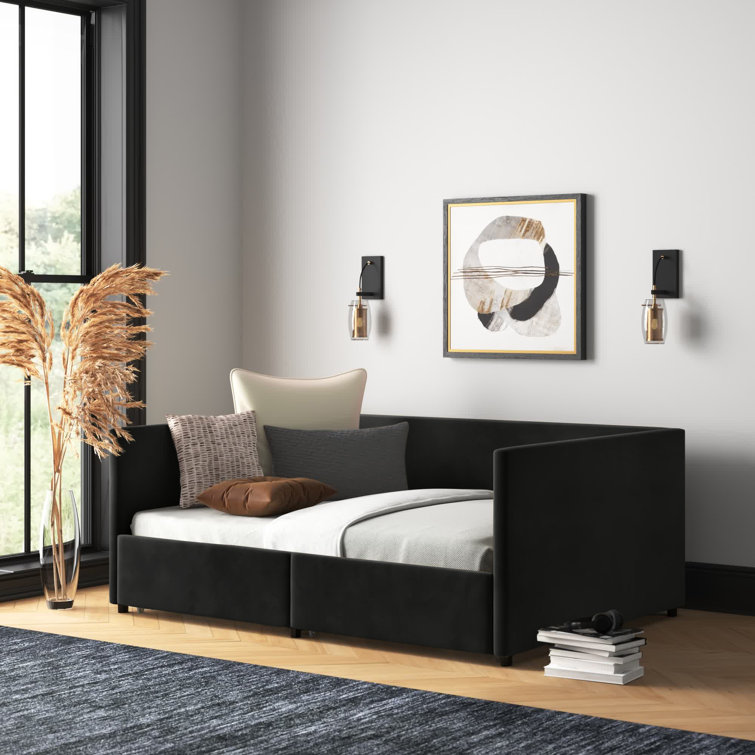 Dmitry Upholstered Daybed with Drawers