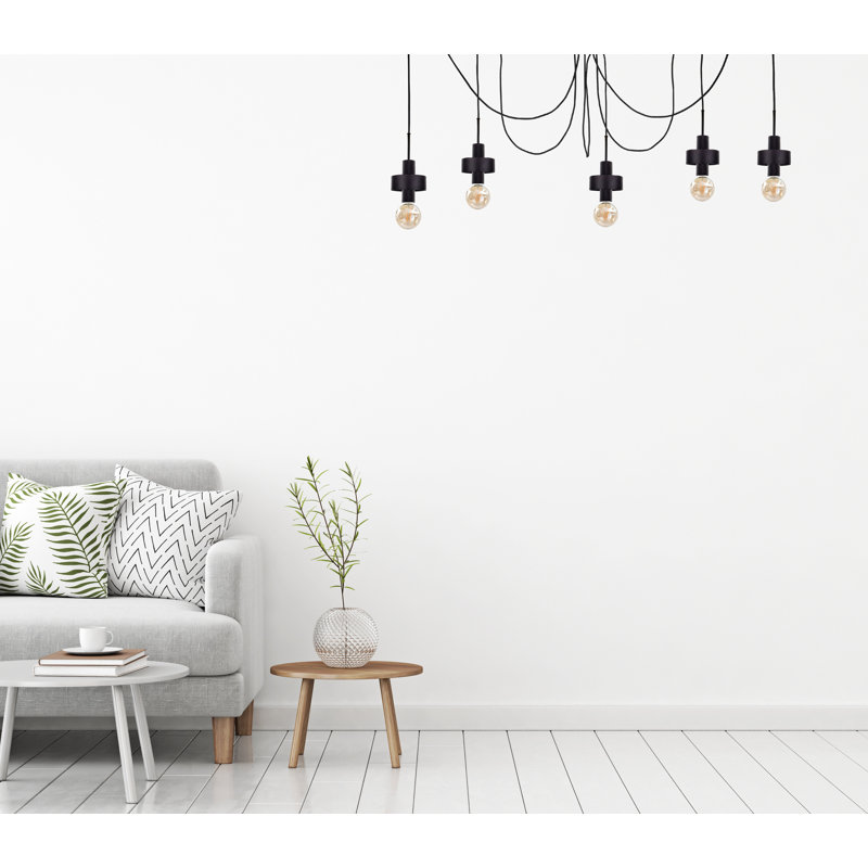 Bernda 5 - Light Cluster Pendant, Black