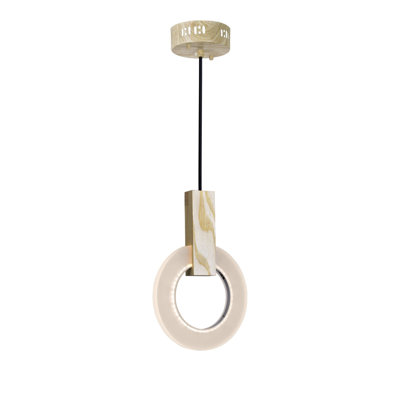 Luminaire suspendu géométrique 1 lumière à del uniques Bakari