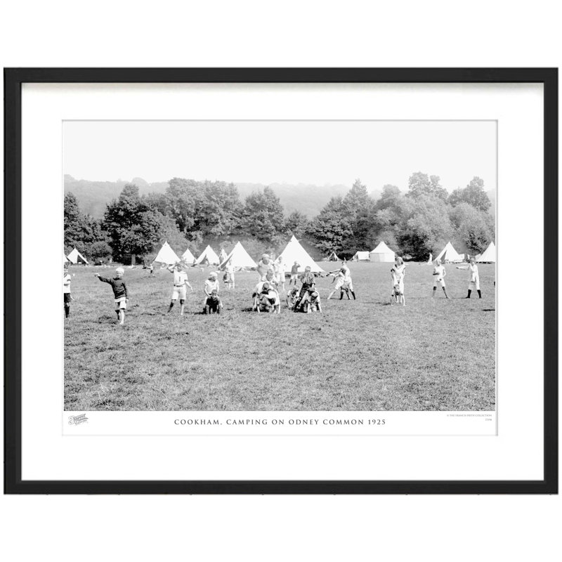 Cookham, Camping On Odney Common 1925 - Single Picture Frame Print, 40cm H X 50cm W x 2cm D