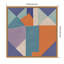 «Painterly Soft Geometric Shapes Neutral Linen» par The Creative Bunch Studio, reproduction d'art sur toile encadrée-80717984