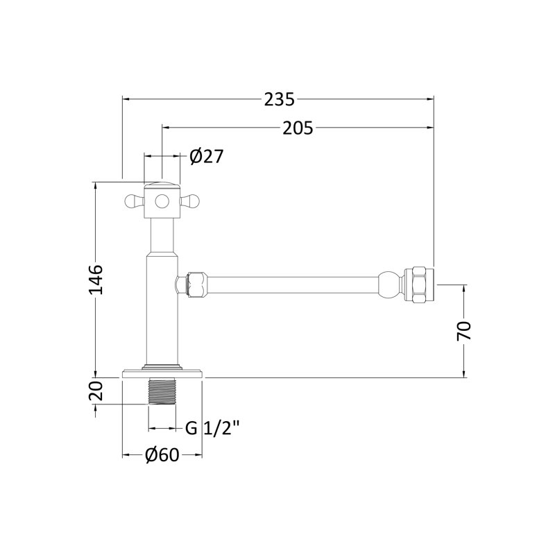 Wastes & Extras Cistern Cut-Off Valve