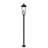 Gannon 3 Light Outdoor Post Mount Fixture in Black-100157041