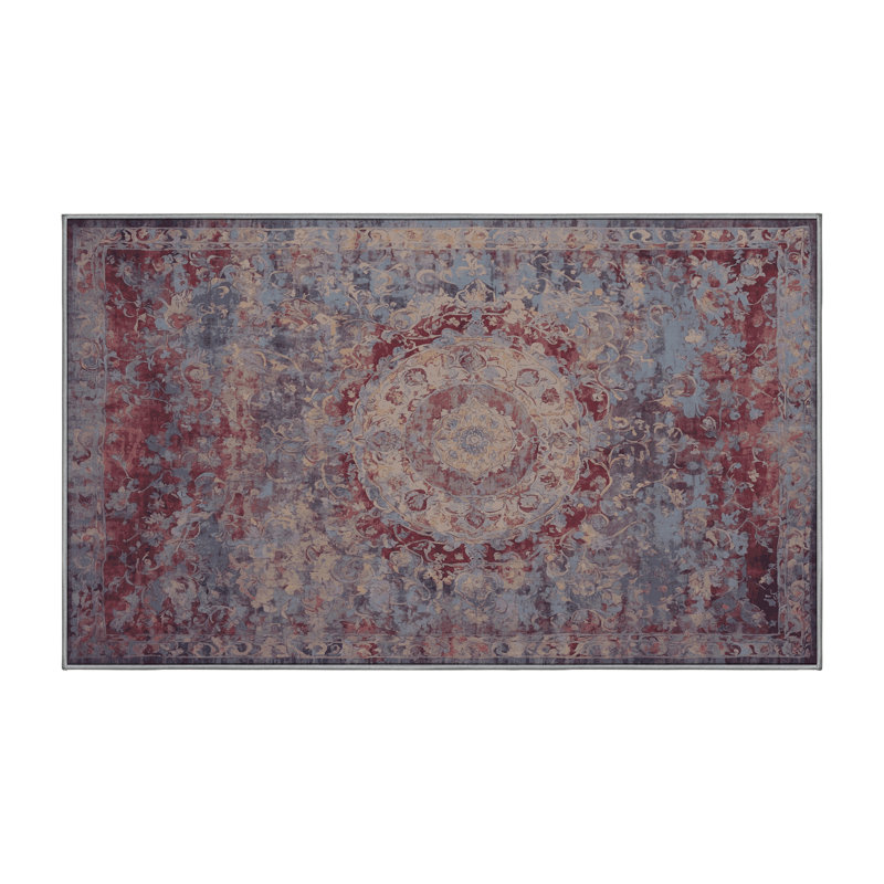 Tapis gris soyeux et moelleux, Rectangle 7 pi x 10 pi