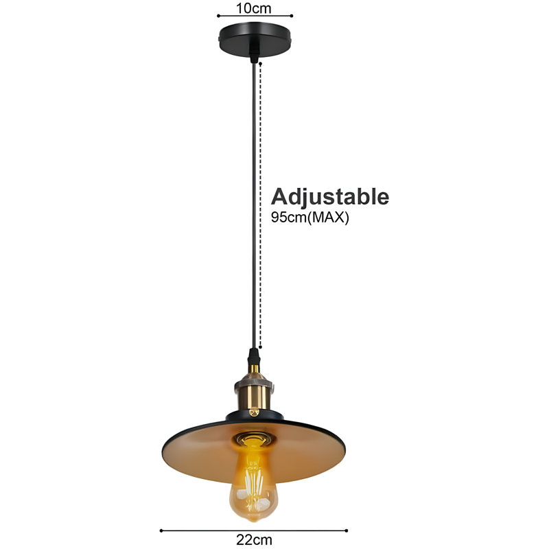 Ahmyla 1 - Light Black Cone Pendant